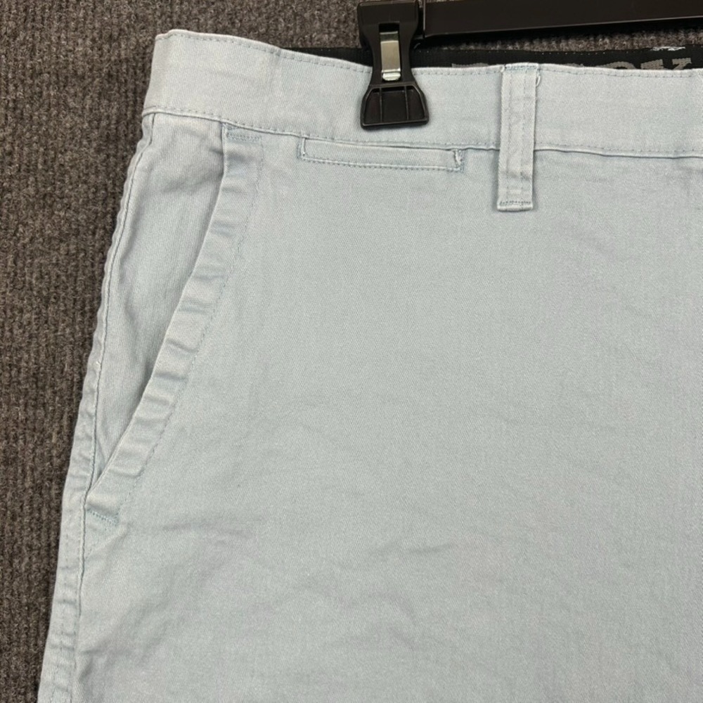 Rugby University Men's 38W Chino Shorts Light Blue Preppy Beach Travel Casual - Picture 3 of 14